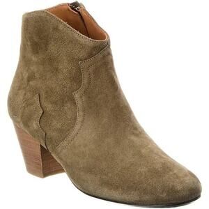 New Isabel Marant dicker suede calfskin leather boots Cowboy Western Brown 38.5